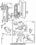 Carburetor Air Cleaner Grp Diagram and Parts List for 190432-2984-01  Briggs and Stratton Engine